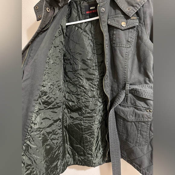 Miss Sixty Y2k Hooded Utility Jacket with Belt in Small - Picture 5 of 11